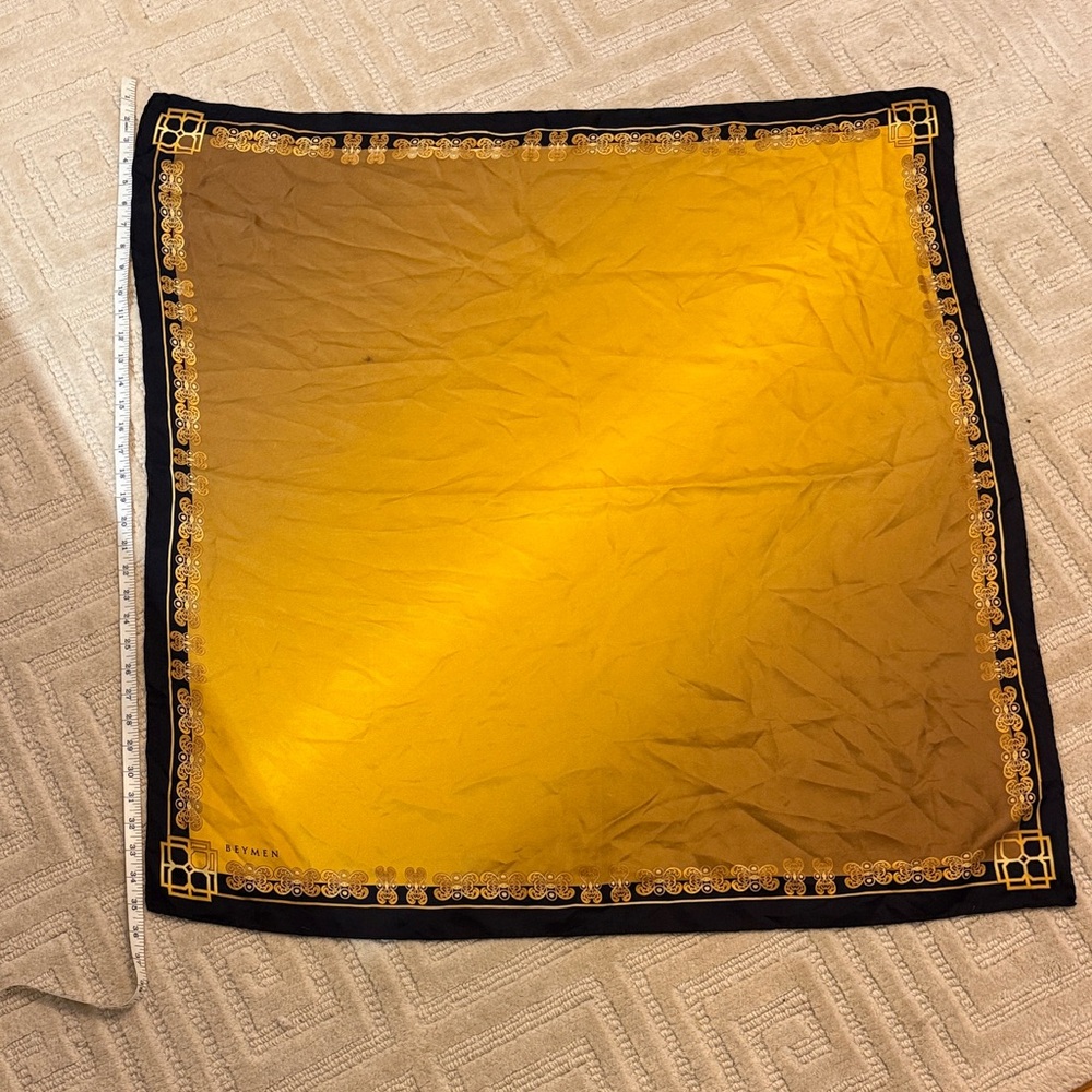Elegant Black and Gold Scarf